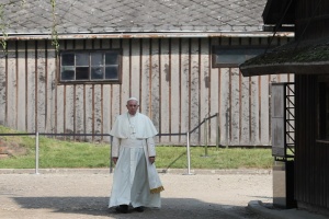 papież franciszek w auschwitz